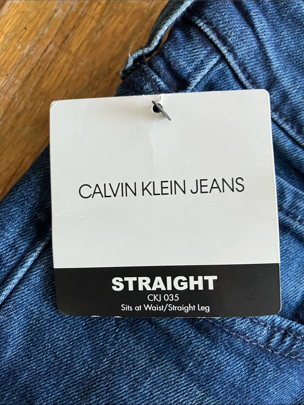 Calvin Klein Men's Deep Blue Straight Jeans